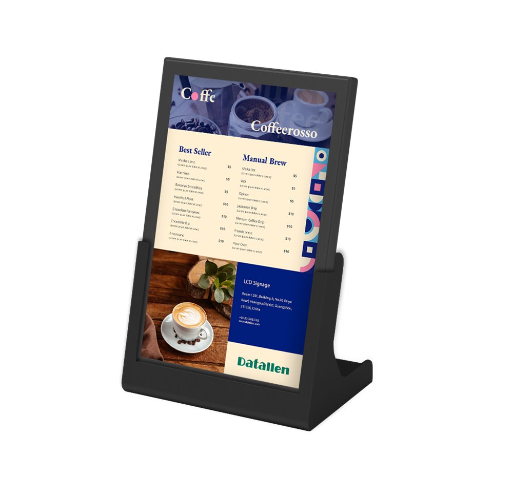 Electronic retail display used to explain ESL battery life