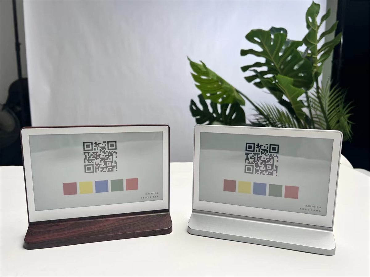 AiESL compact electronic shelf labels for shelf and table display